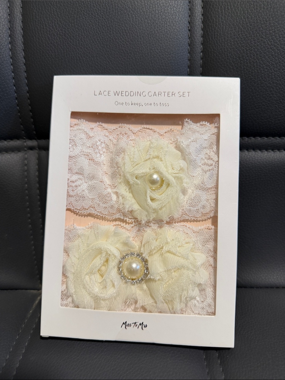Miss To Mrs Lace Wedding Garter Set